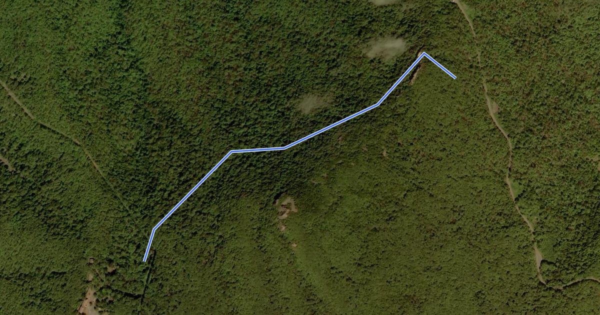 Маршрут Passamaquoddy Trail на спутниковом снимке