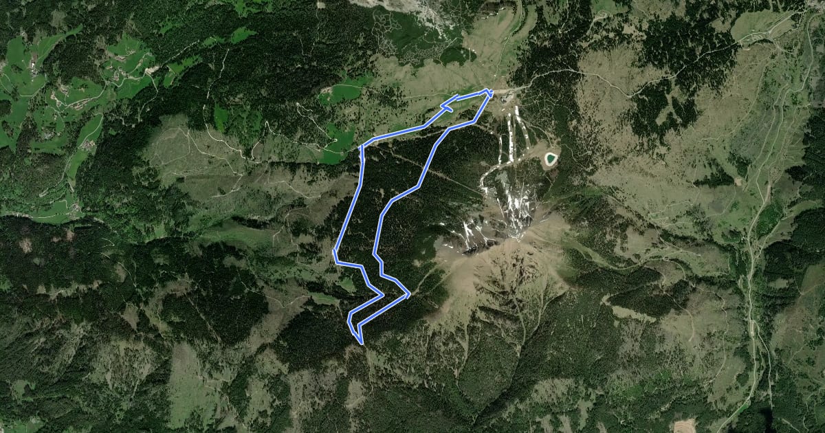 Маршрут Passo Cùgola на спутниковом снимке