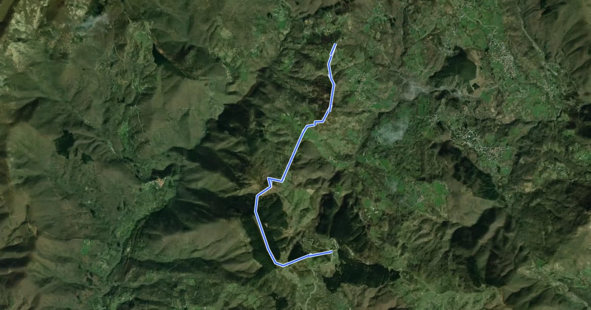 Маршрут Passo Calzavitello - Passo del Rastello на спутниковом снимке