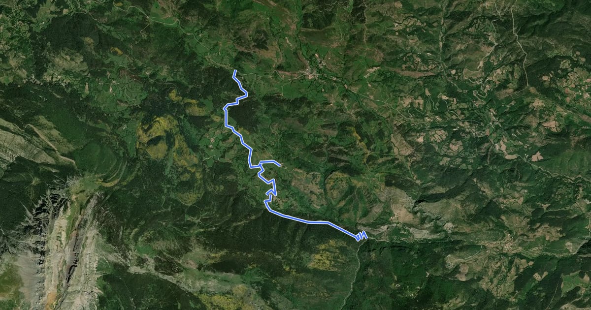 Маршрут Passo de Espés на спутниковом снимке