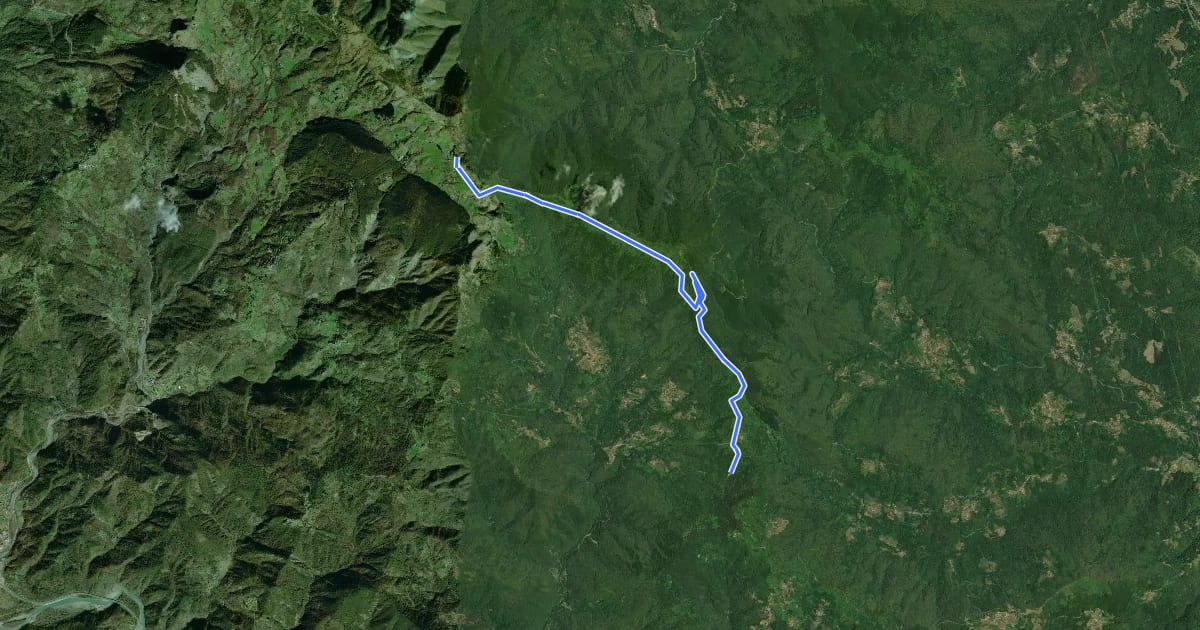 Маршрут Passo dei Casoni - Passo Alpicella на спутниковом снимке