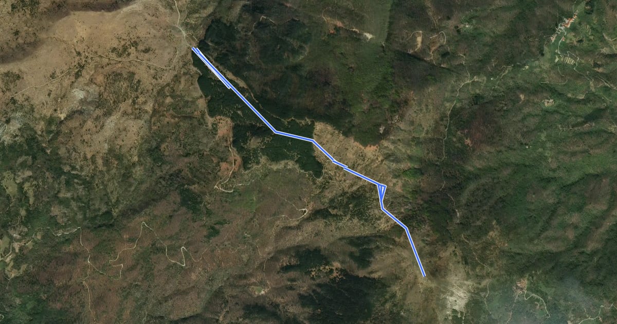 Маршрут Passo del Bocco di Bargone - Monte Alpe di Maissana на спутниковом снимке