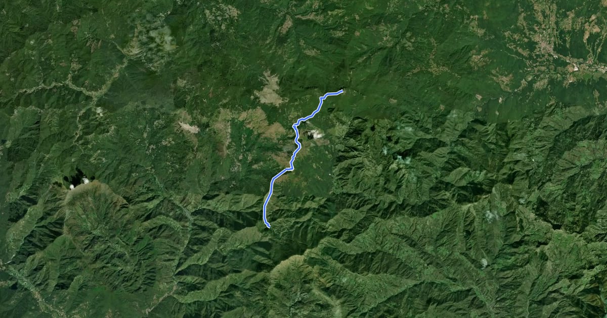 Маршрут Passo del Bocco - Passo dell'Incisa - Monte Penna на спутниковом снимке