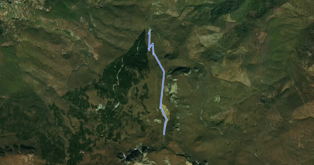 Маршрут Passo del Chiodo - Sopra la Nave на спутниковом снимке
