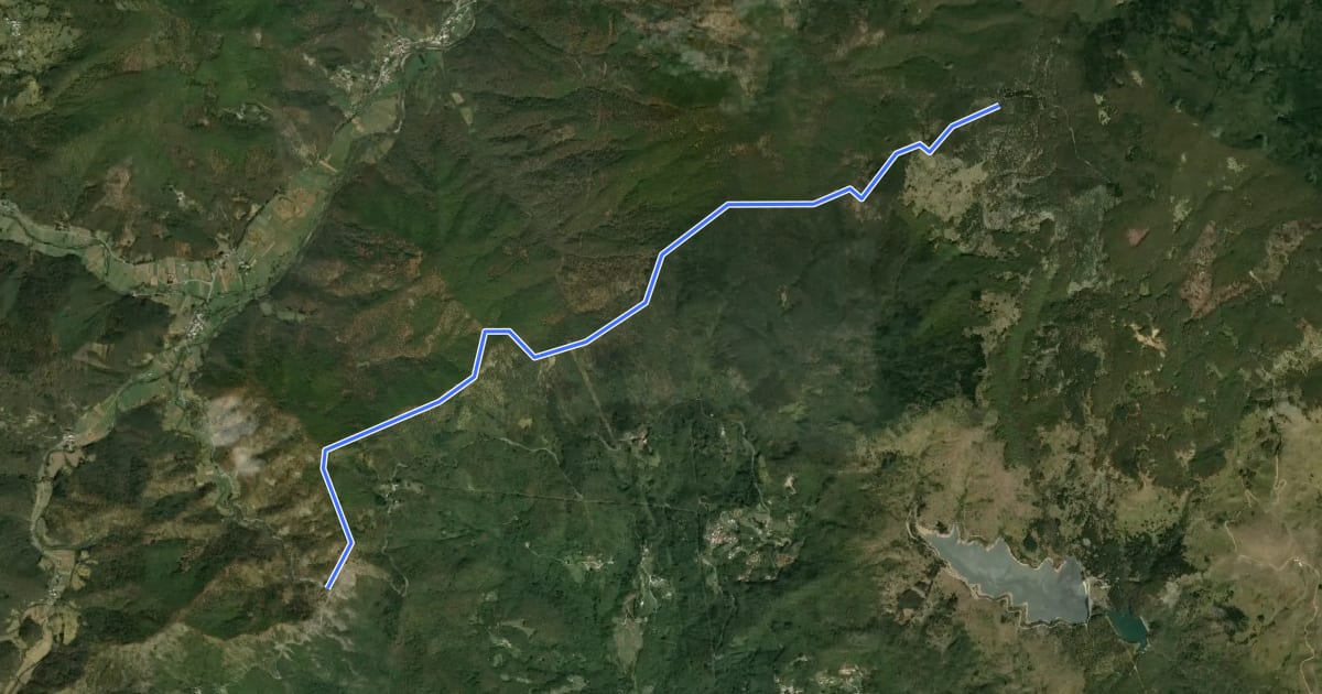 Маршрут Passo della Forcella – Passo delle Lame на спутниковом снимке