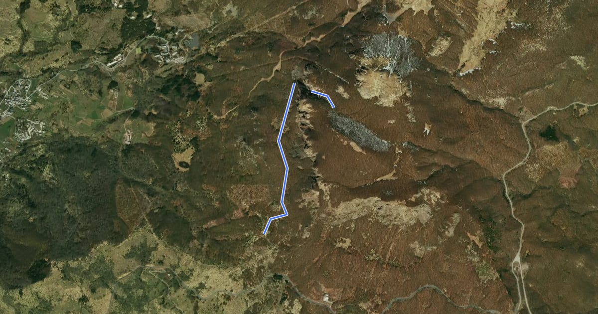 Маршрут Passo della Lepre - Rocca del Prete - Percorso Fie Croce Gialla на спутниковом снимке
