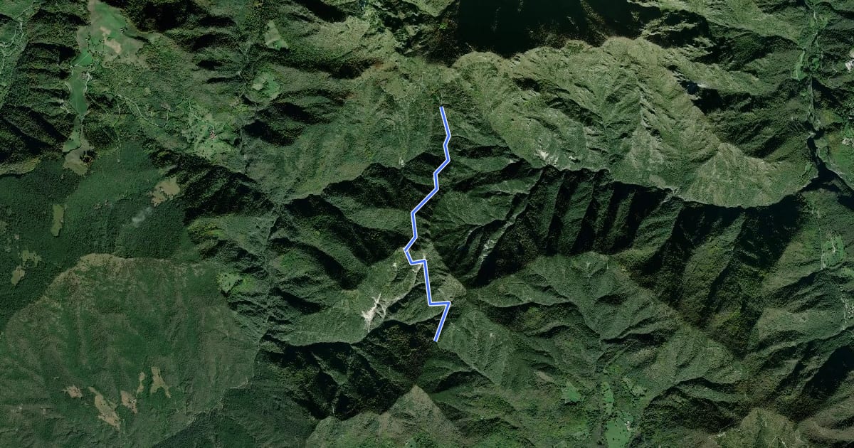 Маршрут Passo della Puria - Passo d'Ere (Tignale) на спутниковом снимке