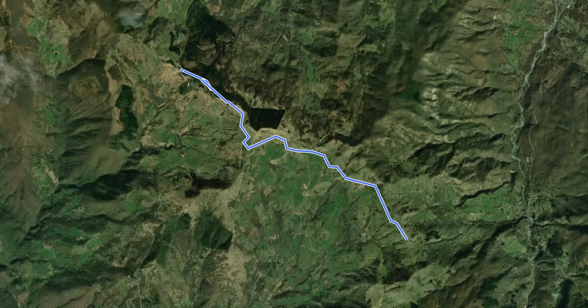Маршрут Passo di Cento Croci - Passo della Cappelletta на спутниковом снимке