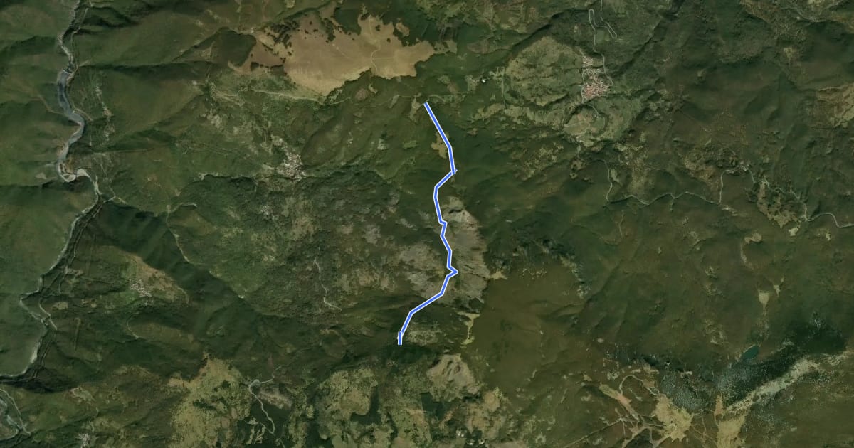 Маршрут Passo di Crociglia - Innesto sentiero triangolo rosso vuoto на спутниковом снимке