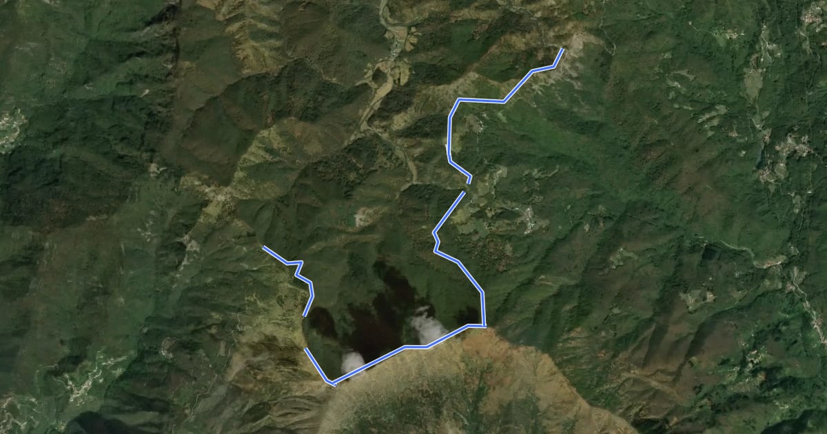 Маршрут Passo di Ventarola - Passo della Forcella на спутниковом снимке