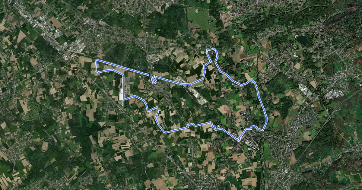Маршрут Pastoorkesroute на спутниковом снимке
