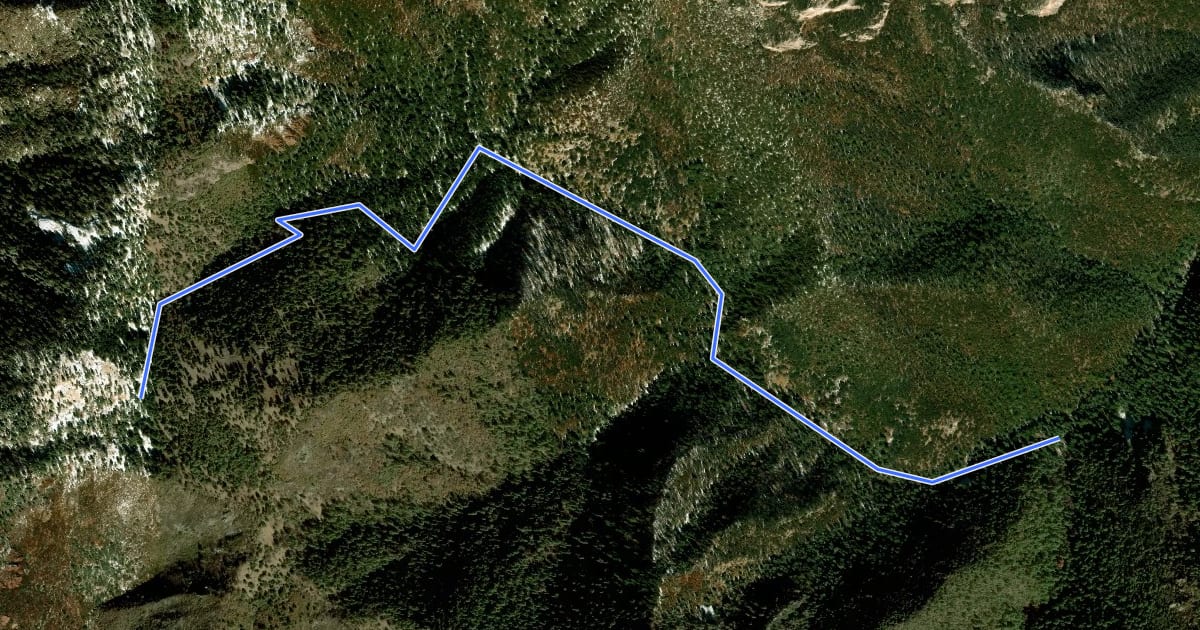 Маршрут Pat Scott Trail #123 на спутниковом снимке
