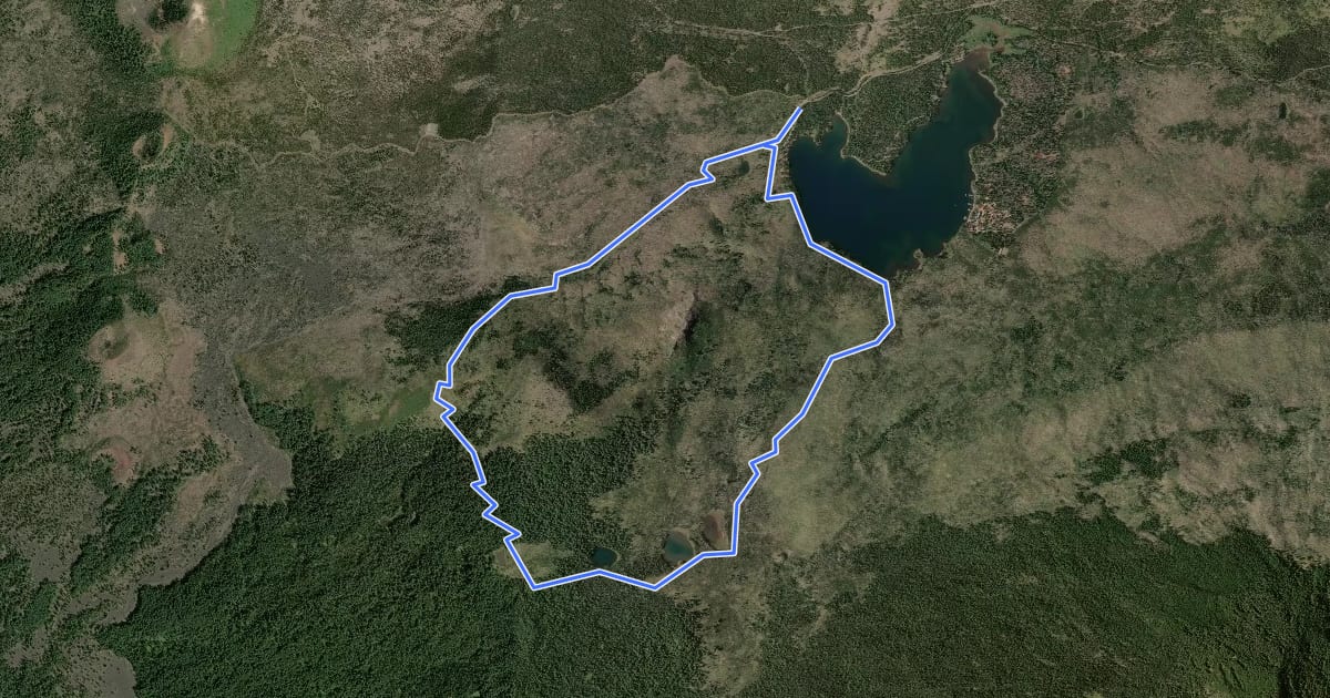 Маршрут Patjens Lake Trail на спутниковом снимке