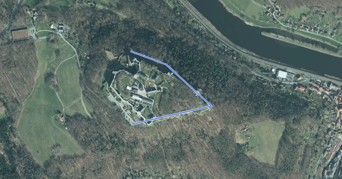 Маршрут Patrouillenweg на спутниковом снимке