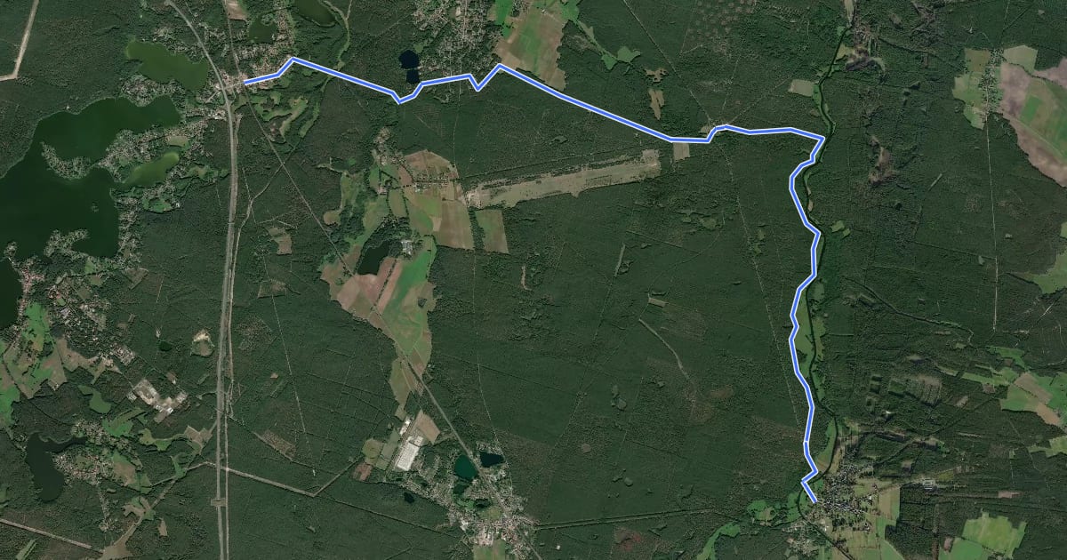 Маршрут Paul-Gerhardt-Weg Etappe 7 на спутниковом снимке