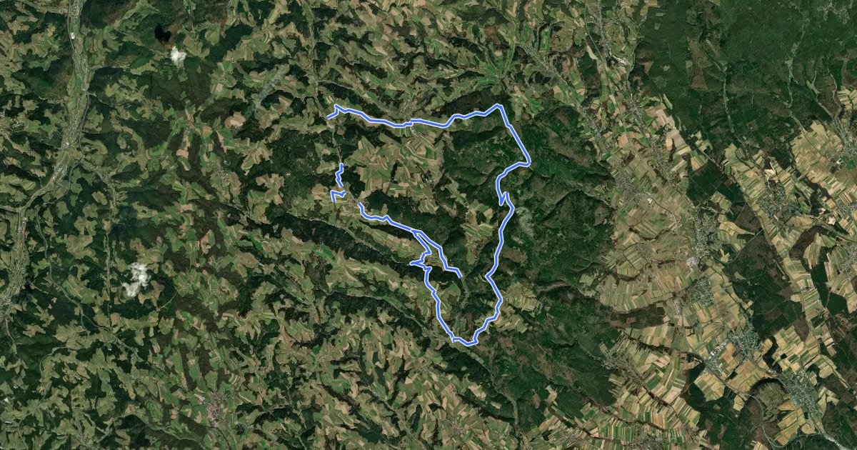 Маршрут Pauliberg-Runde на спутниковом снимке