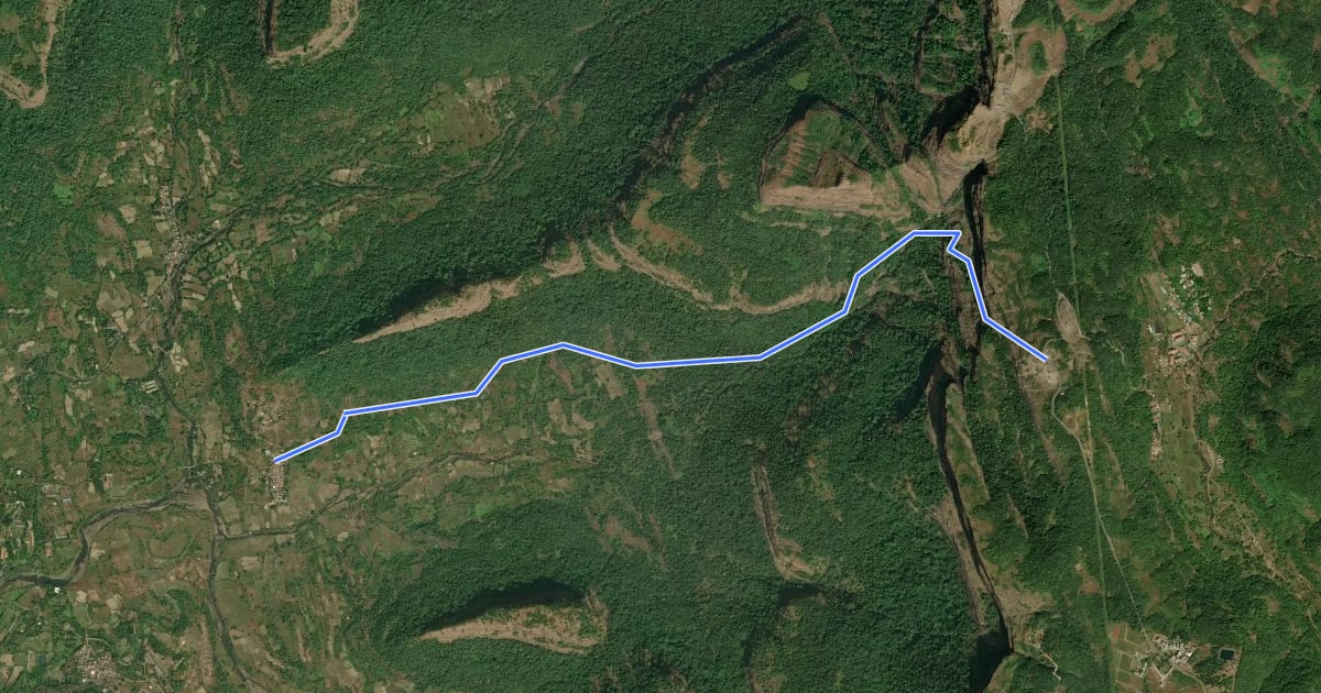 Маршрут Paymodi Trail на спутниковом снимке