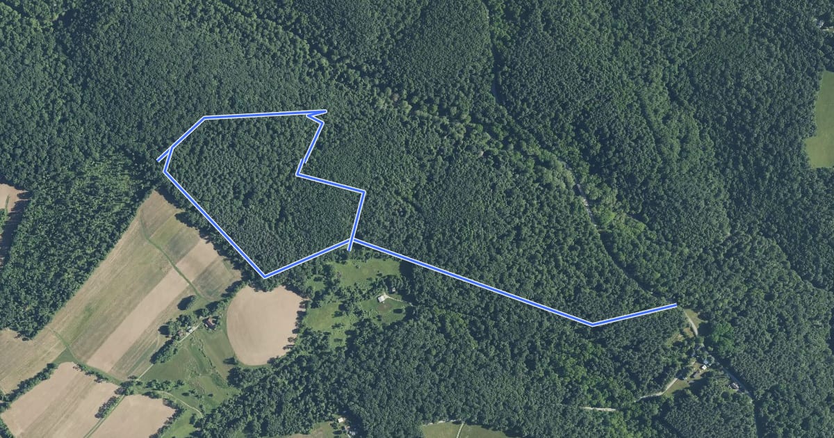 Маршрут PB MTB на спутниковом снимке