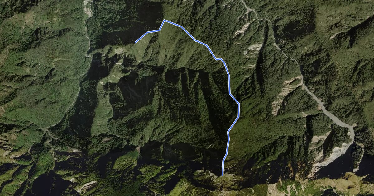 Маршрут Peak 2694 на спутниковом снимке