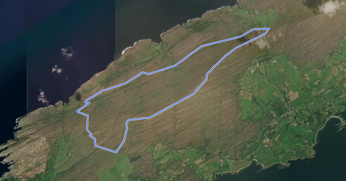 Маршрут Peakeen Ridge Loop Walk на спутниковом снимке
