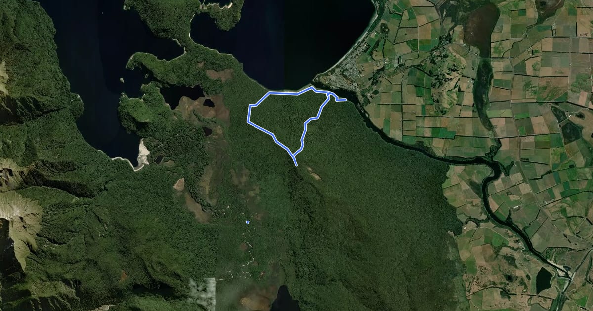 Маршрут Pearl Harbour Circle Track на спутниковом снимке