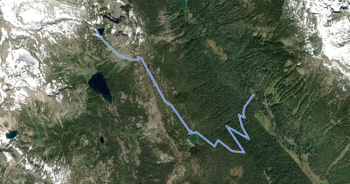 Маршрут Peggy's Pond Trail на спутниковом снимке