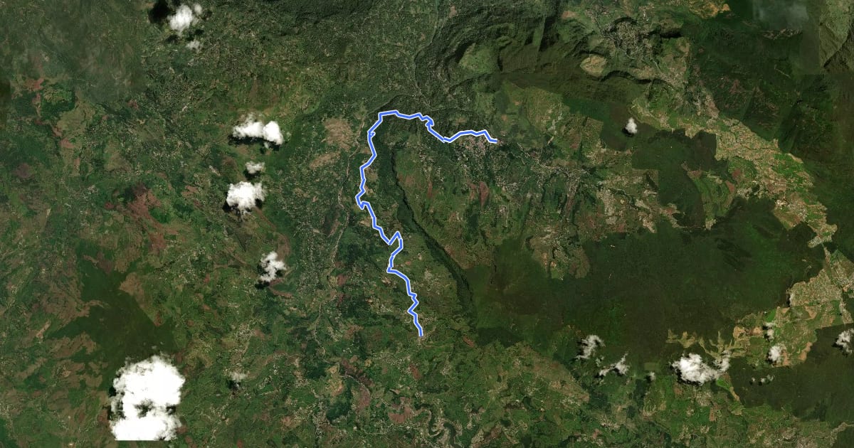 Маршрут Pekoe Trail - Stage 05 - Pundaloya To Watagoda на спутниковом снимке