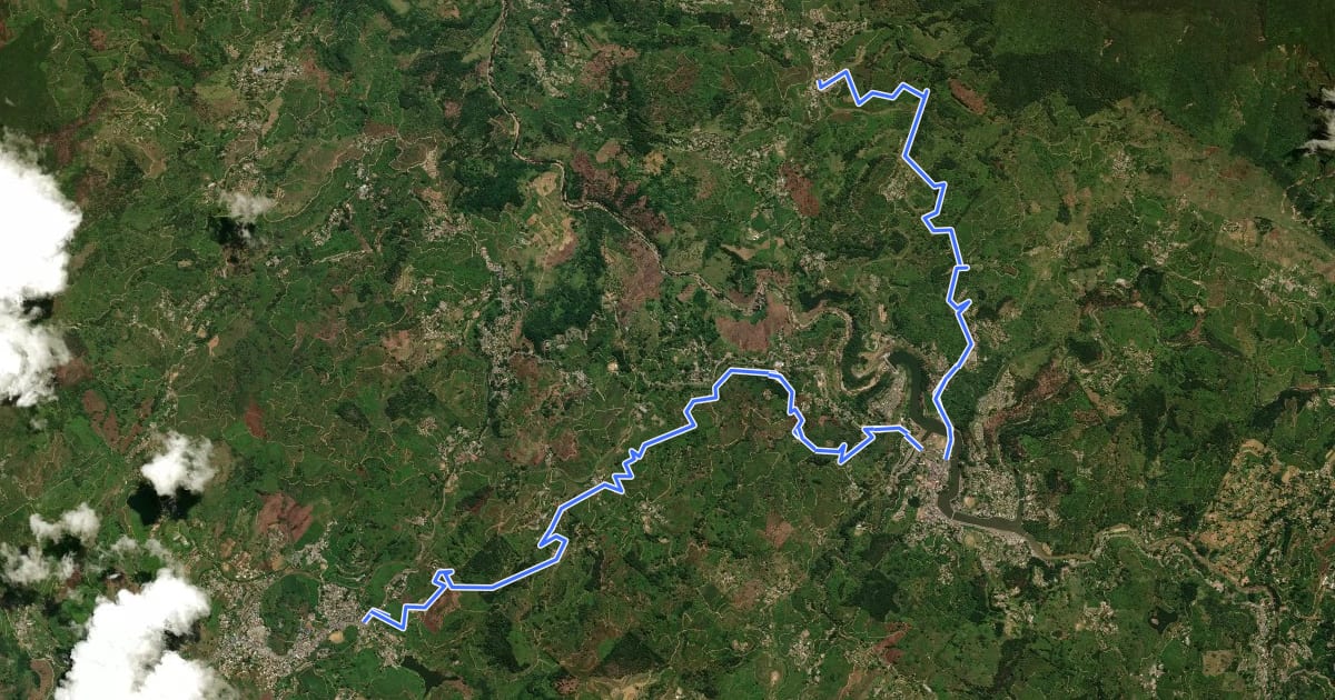 Маршрут Pekoe Trail - Stage 06 - Wattagoda to Kotagala на спутниковом снимке