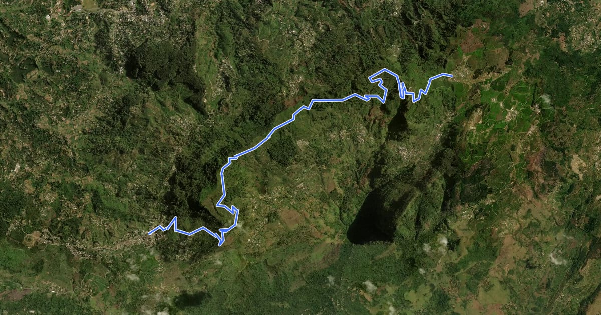 Маршрут Pekoe Trail - Stage 13 - Haputale To St. Catherine на спутниковом снимке