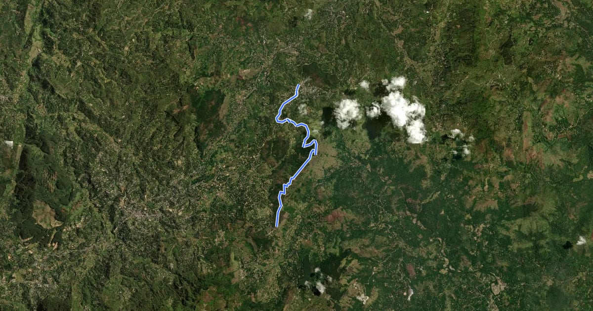 Маршрут Pekoe Trail - Stage 15 - Makulela to Ella на спутниковом снимке