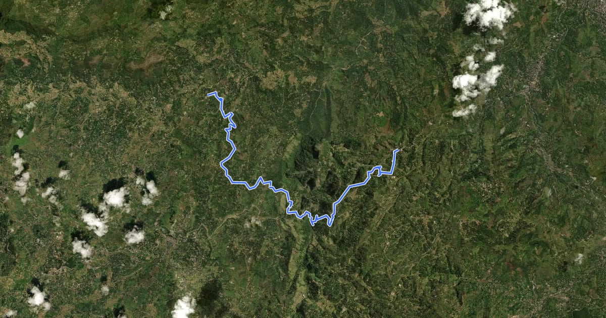 Маршрут Pekoe Trail - Stage 19 - Ettampitiya To Lunuwatte на спутниковом снимке