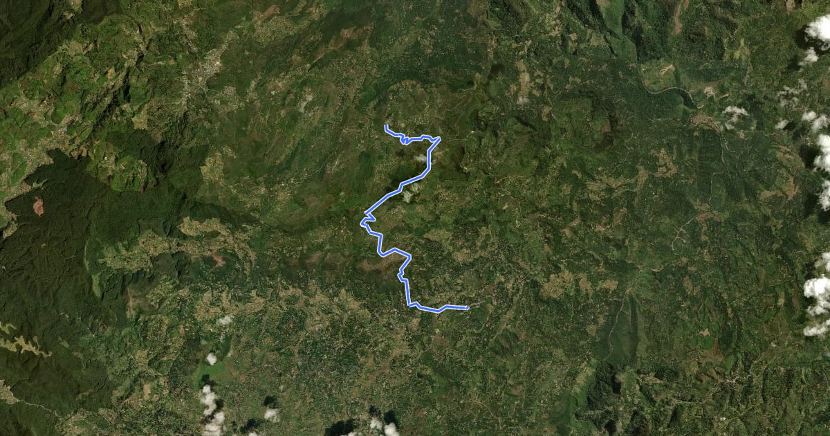 Маршрут Pekoe Trail - Stage 20 - Lunuwatte To Uda Pussellawa на спутниковом снимке