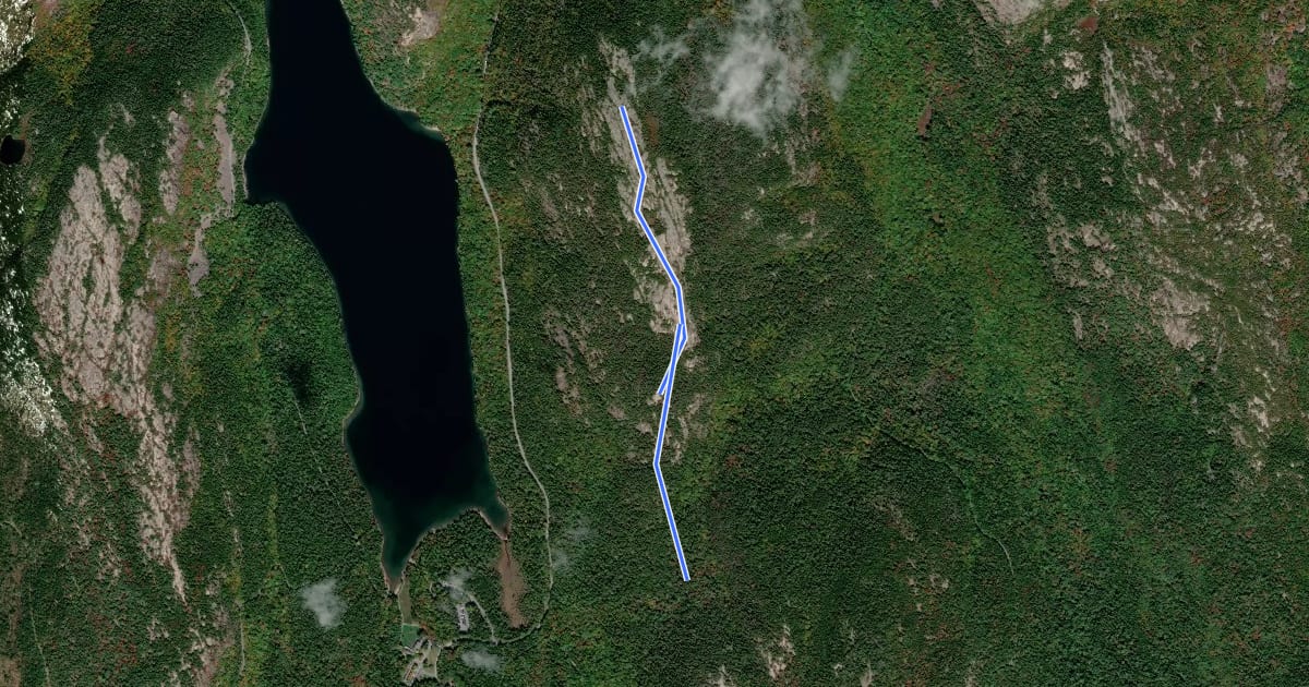 Маршрут Pemetic South Ridge Trail на спутниковом снимке