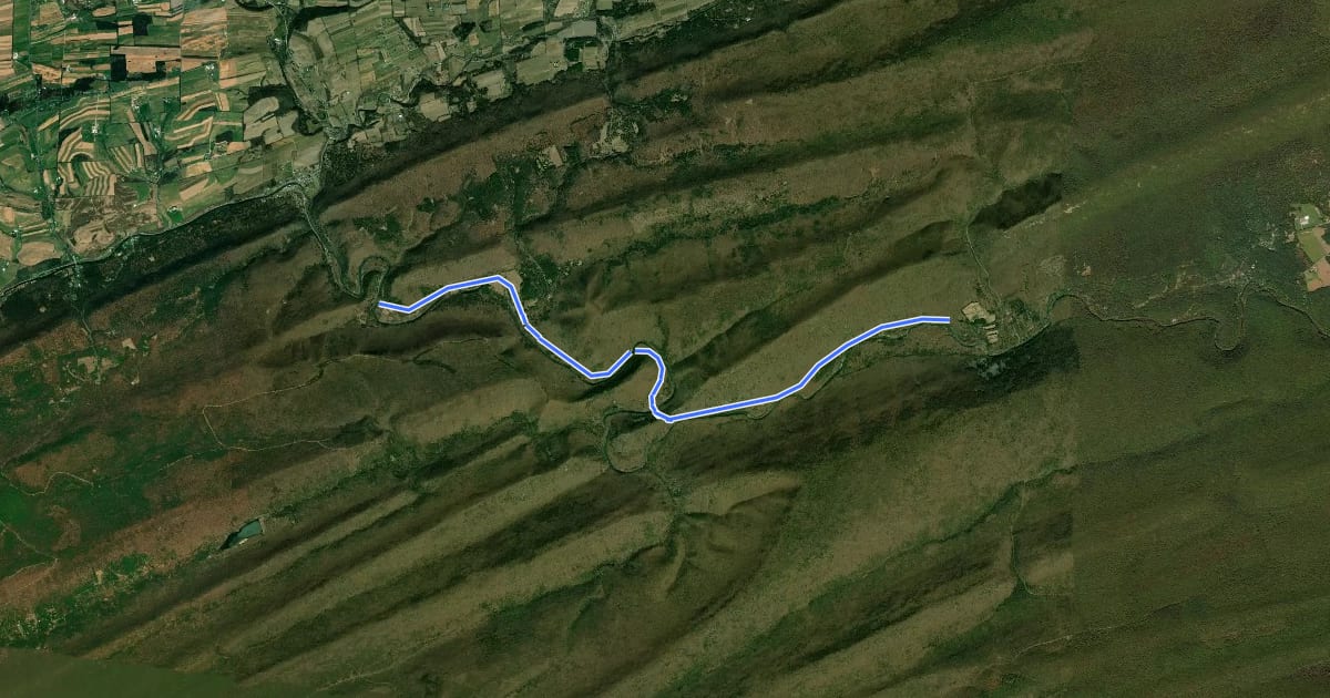 Маршрут Penn's Creek Path на спутниковом снимке