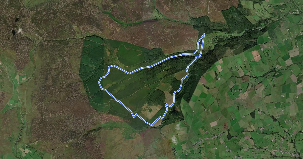Маршрут Pennington Horse Trail на спутниковом снимке