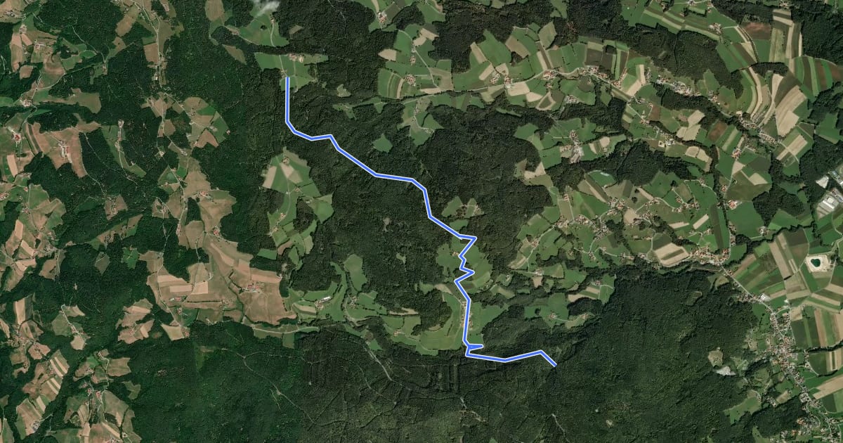 Маршрут Penzendorf Wanderweg 8 на спутниковом снимке