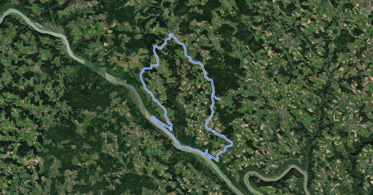 Маршрут Penzenstein-Runde на спутниковом снимке