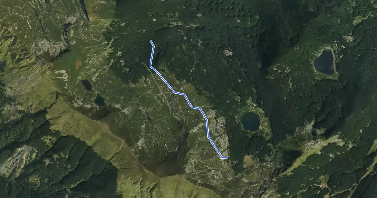 Маршрут Percorso 707 - Lago Frasconi - Rio Frasconi на спутниковом снимке