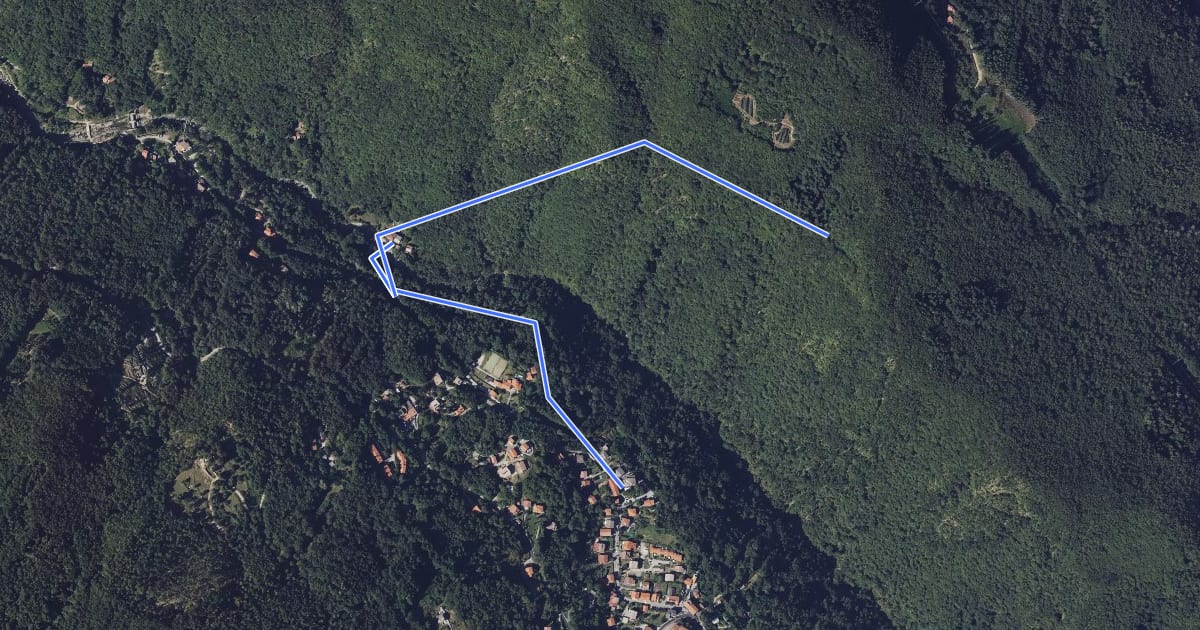 Маршрут Percorso Azzurro - Via della 10° Mountain Division на спутниковом снимке