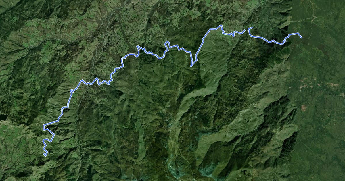 Маршрут Percorso Comunità Montana Val di Taro на спутниковом снимке
