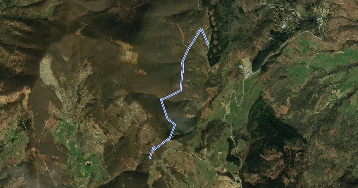 Маршрут Percorso escursionistico Prato Lungo di Tarsogno-Alta Via dei Monti Liguri на спутниковом снимке