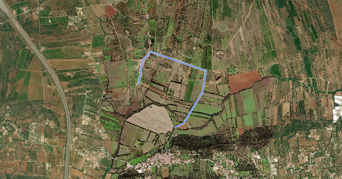 Маршрут Percurso do Cerro de São Vicente - Opção de Inverno на спутниковом снимке