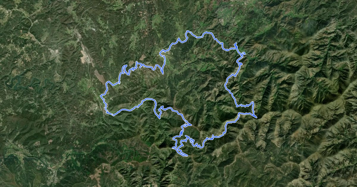 Маршрут Percurso Preto – Centro Cyclin’ Portugal da Serra do Açor на спутниковом снимке