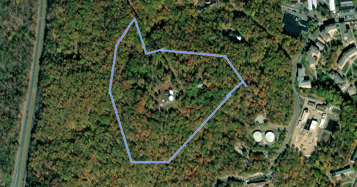 Маршрут Perimeter Loop на спутниковом снимке