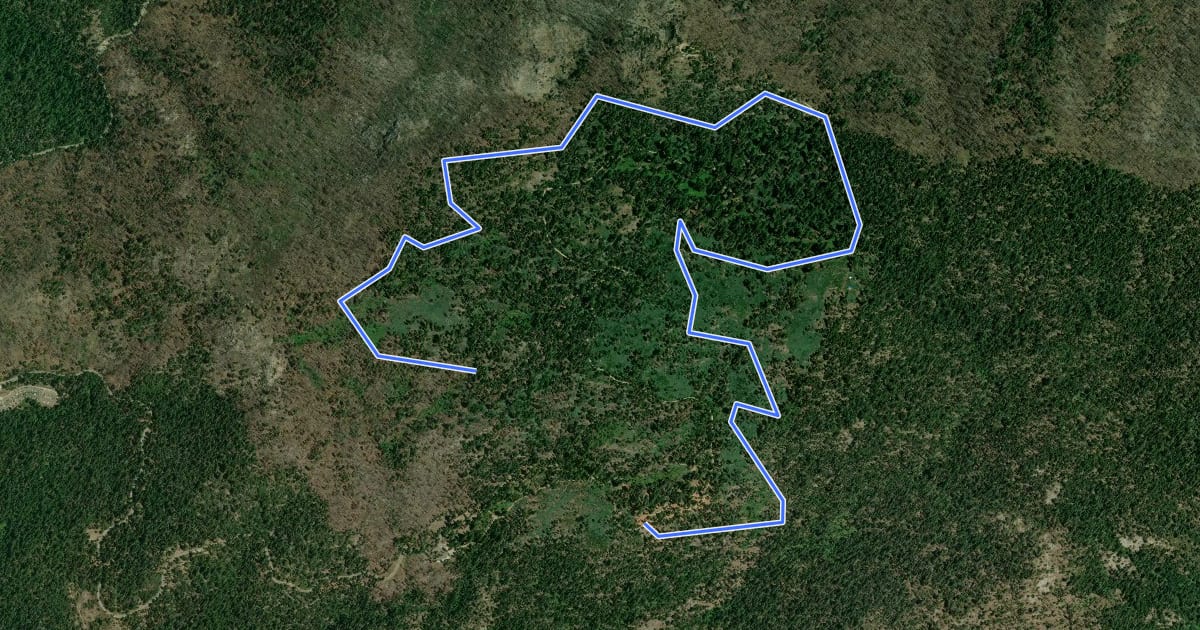 Маршрут Perimeter Trail на спутниковом снимке