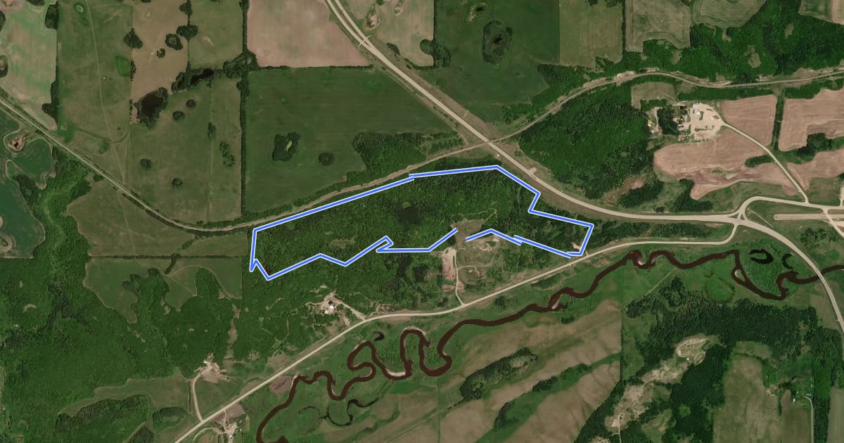 Маршрут Perimiter Trail на спутниковом снимке