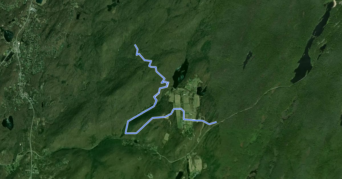 Маршрут Perkins Trail на спутниковом снимке