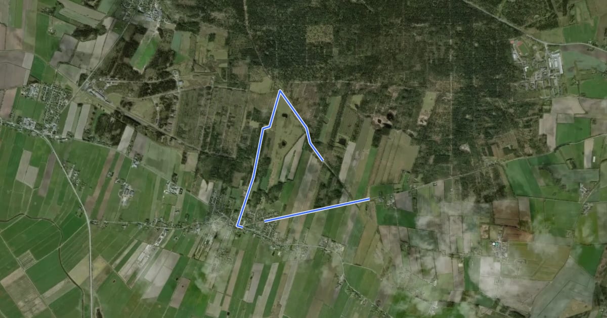 Маршрут Petersburger Weg на спутниковом снимке