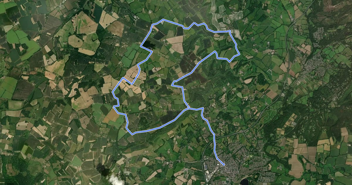 Маршрут Petersfield Off Road Cycle Trail на спутниковом снимке