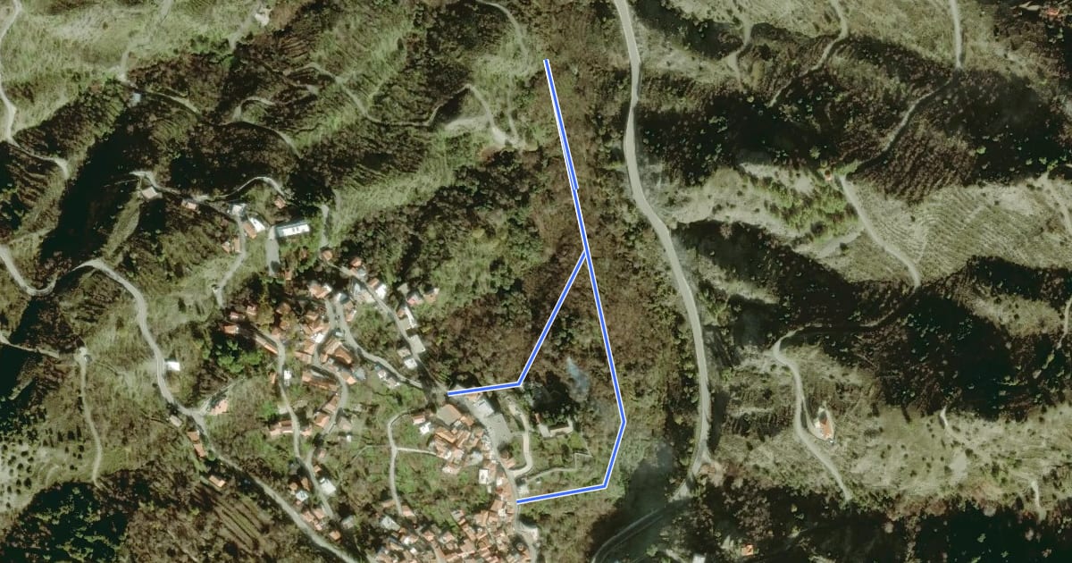 Маршрут Petros Vanezis Nature Trail на спутниковом снимке